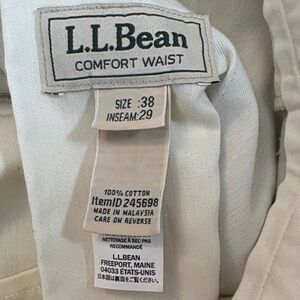 L.L.Bean Comfort Waist Pants in Light Beige